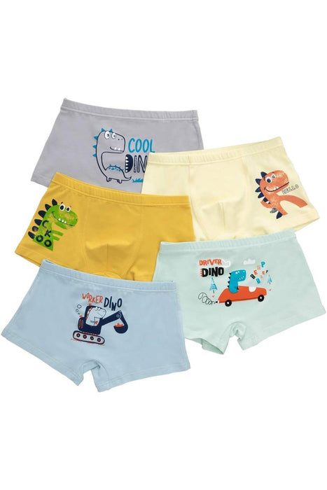 Pure Cotton Boxer Underwear for Boys <13years /6pcs