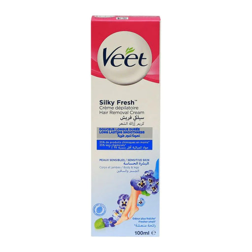 Veet Silky Fresh Hair Removal Cream For Sensitive Skin 100ml murukali.com