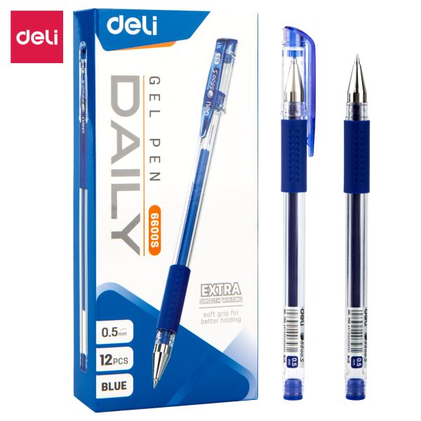 Deli Daily Gel Pen 0.5Mm Soft Grip Blue