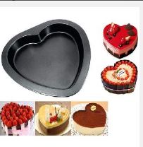 Metal Muffin Heart Cake Tray/pc