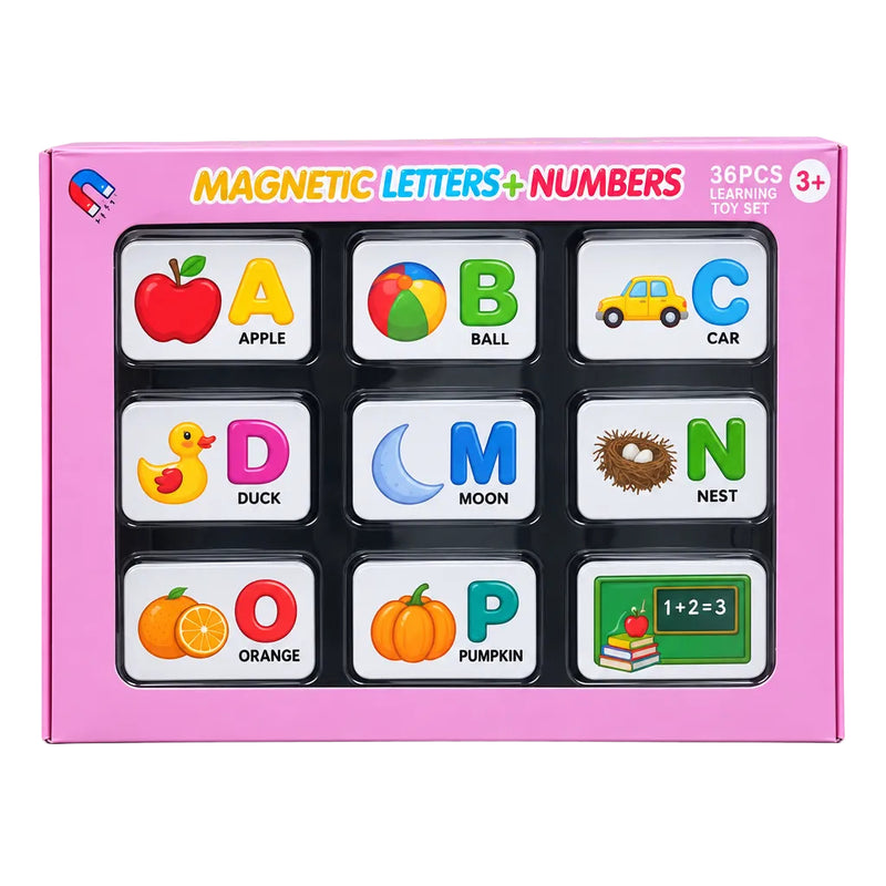 Magnetic Letters + Numbers Learning Toy Set