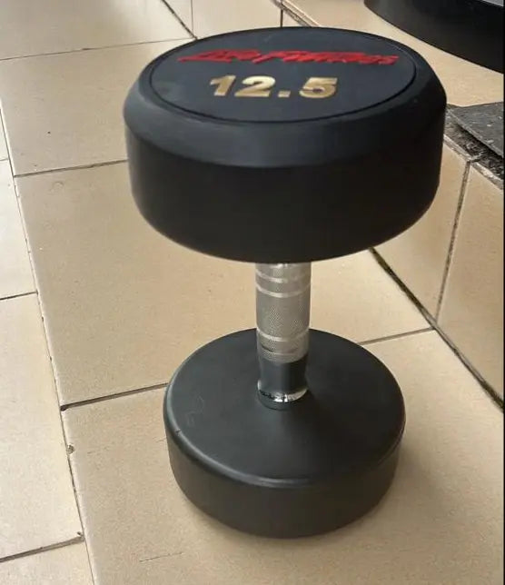 12.5 kg Dumbbell – Solid Rubber-Coated Weight Set of 2pcs Complete  for Strength Training Murukali.com