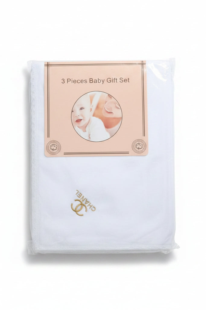 Baby-Geschenkset/Babydecke /Schraube/Babymütze/Weiß