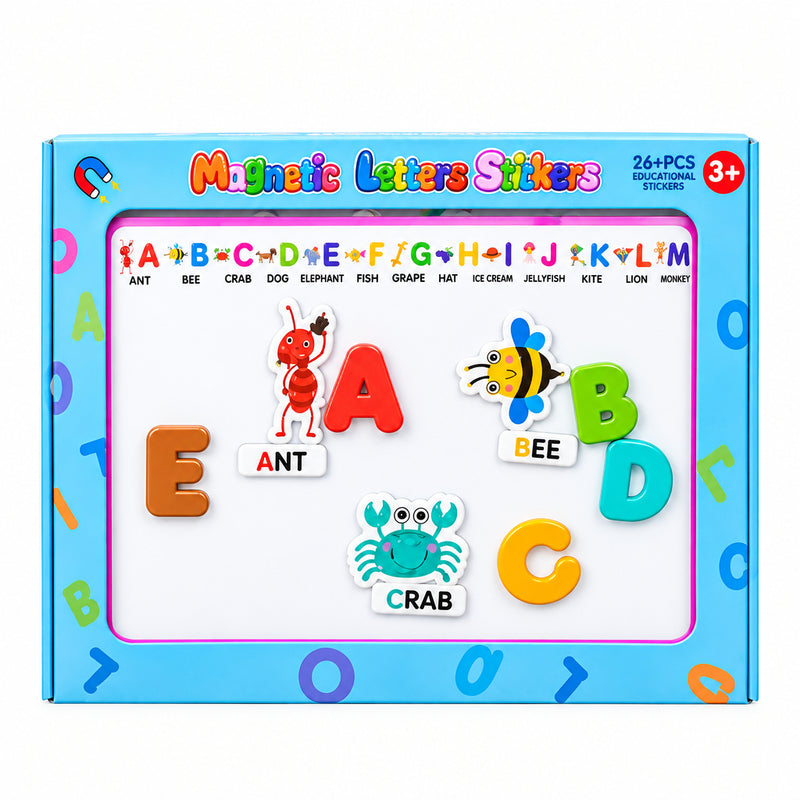 Magnetic Letters Stickers Educational Set