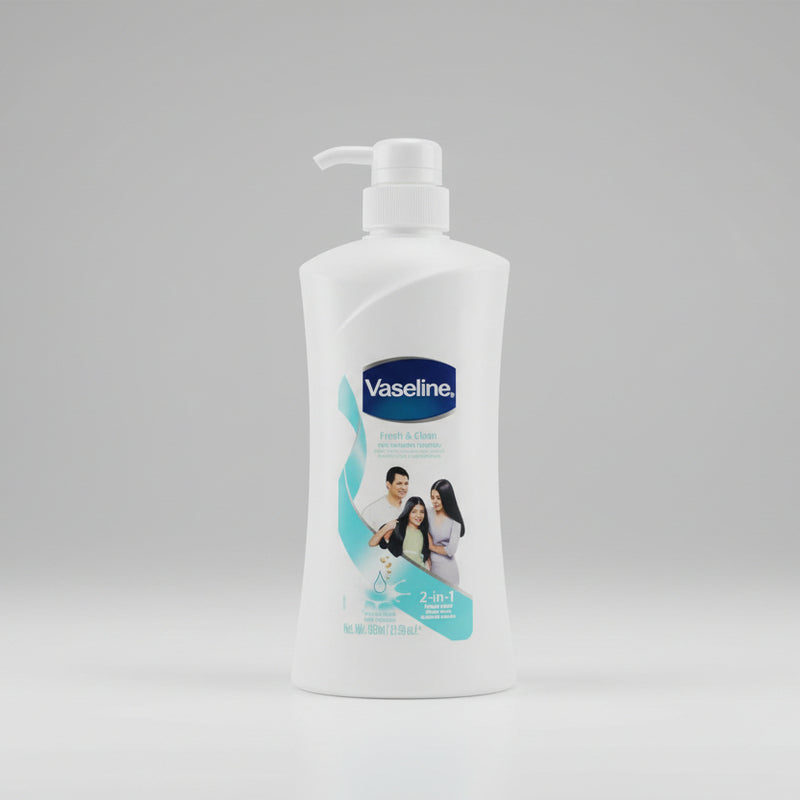 Vaseline Fresh & Clean 2-in-1 Milk Nutrient Shampoo