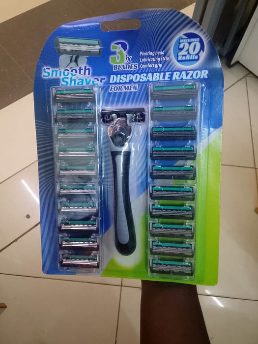 Smooth Shaver Disposable Razor for Men