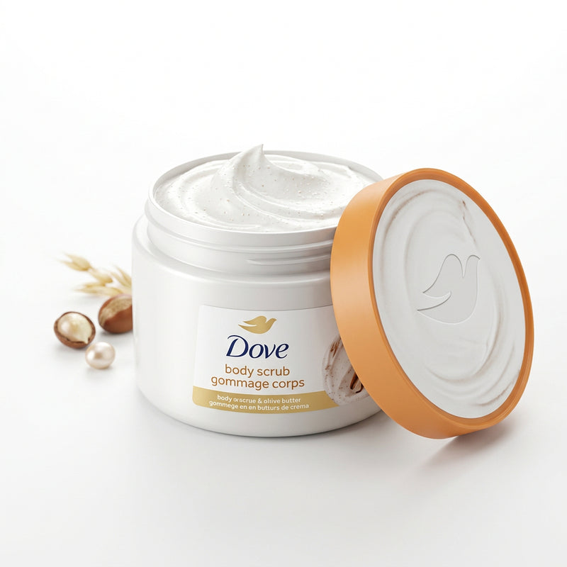 Dove Body Scrub / Gommage Corps (Body Rescue & Olive Butter) 425g
