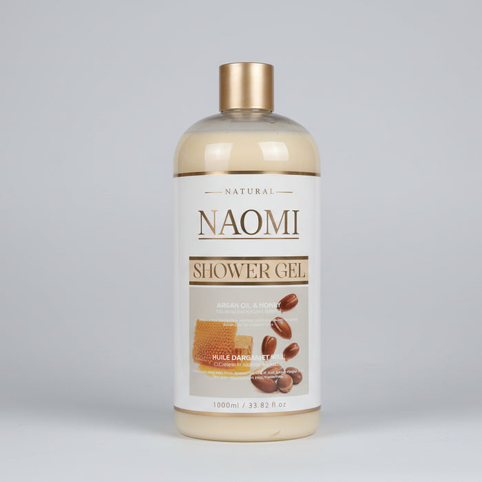 Naomi Natural Shower Gel with Argan Oil & Honey 1000ml