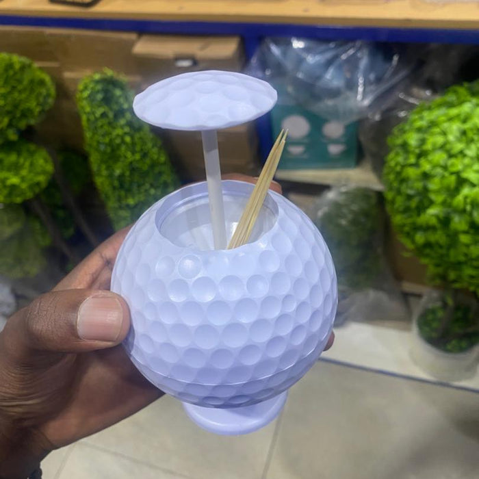 Golf Ball Shaped Automatic Toothpick Holder