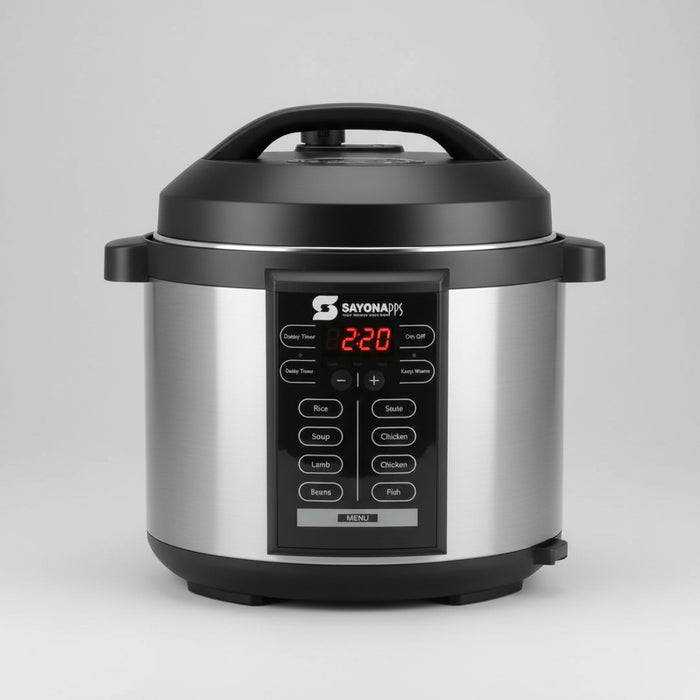 Sayona Apps 6L Express Pot Digital Pressure Cooker