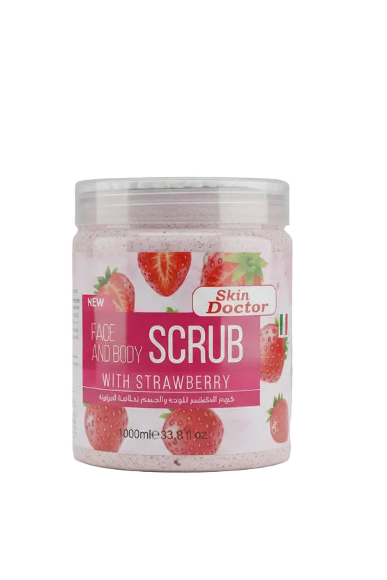 Skin Doctor Gesichts- & Körperpeeling mit Erdbeere 1000ml