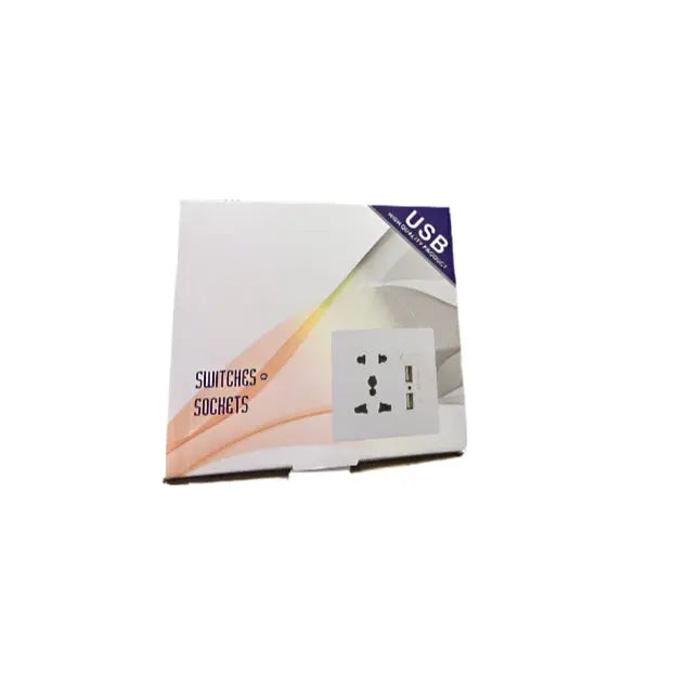 2-Outlet Wall Socket with USB Ports - Murukali.com