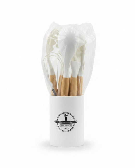 Silicone Cooking Utensil Set with Holder