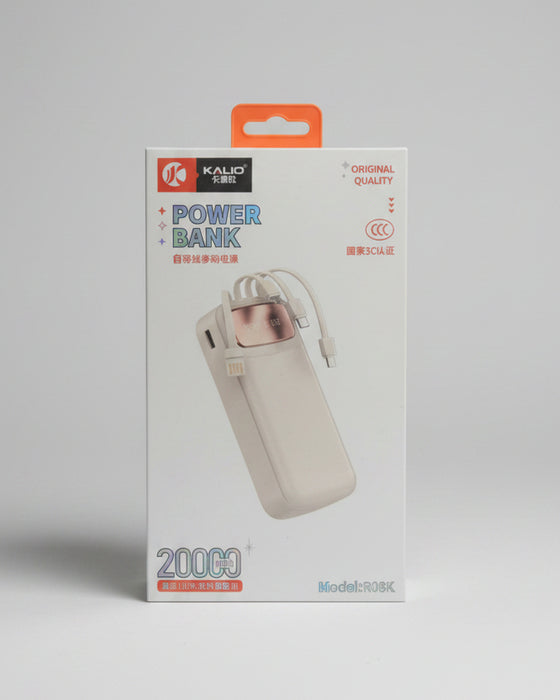 20000mAh Portable Power Bank Retail Packaging