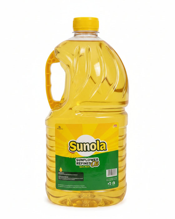 Sunola 100% Pure Refined Sunflower Oil - 5L