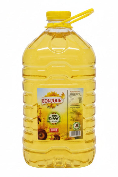 Bonjour 100% Pure Sunflower Oil - 5L