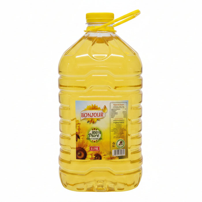 Bonjour 100% Pure Sunflower Oil - 5L