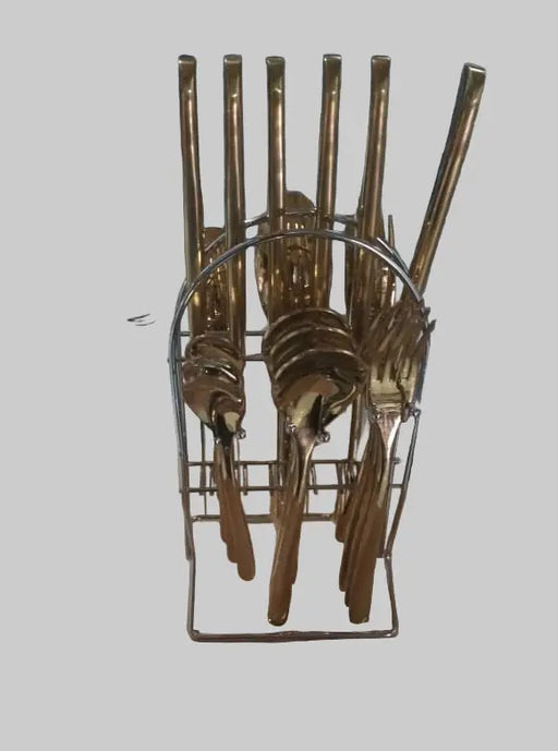 24-Piece Gold-plated Premium Stainless Steel Cutlery Set Murukali.com