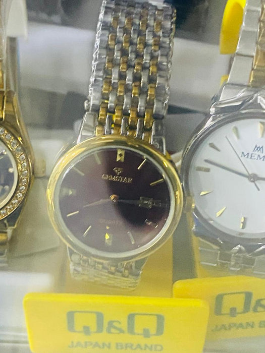 Gemstar Two-Tone Maroon Dial Watch