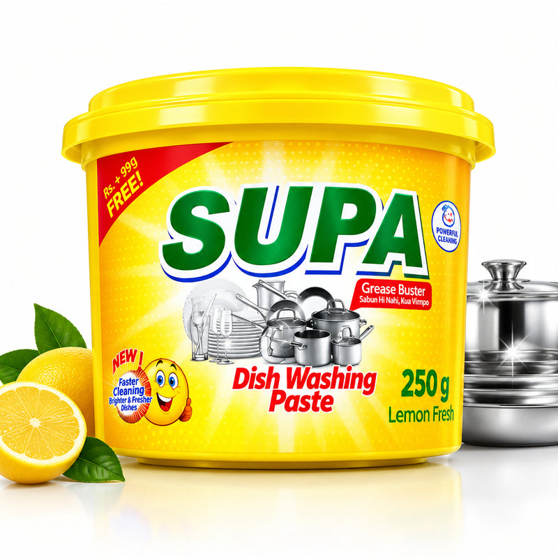 Supa Dish Washing Paste Lemon 250g