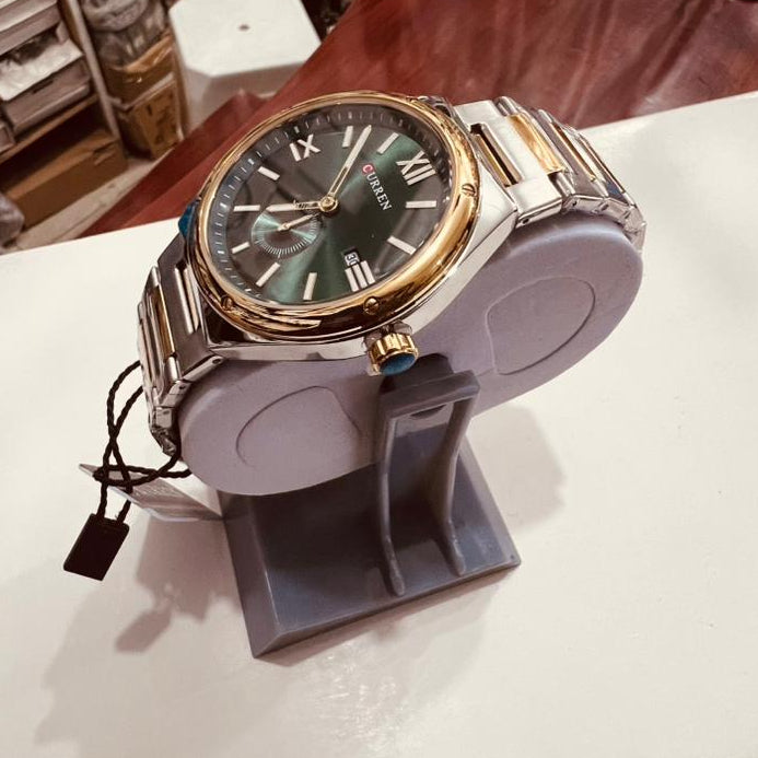 Curren Two-Tone Emerald Green Watch