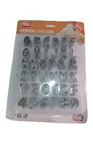 26 Alphabet Classic Shapes Clay Earring Cutters Cartoon character	Letter murukali.com