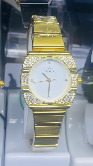 Fitron Gold Women's Watch