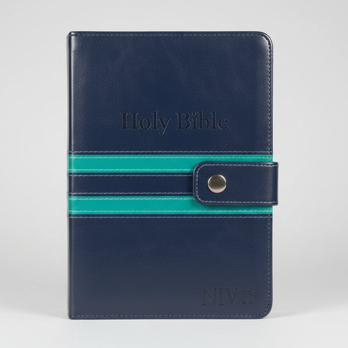 NIV Holy Bible (Navy with Teal Accents)