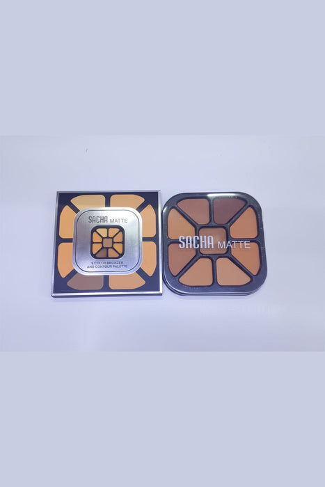 Sacha Matte 9 Color Bronzer and Contour Palette