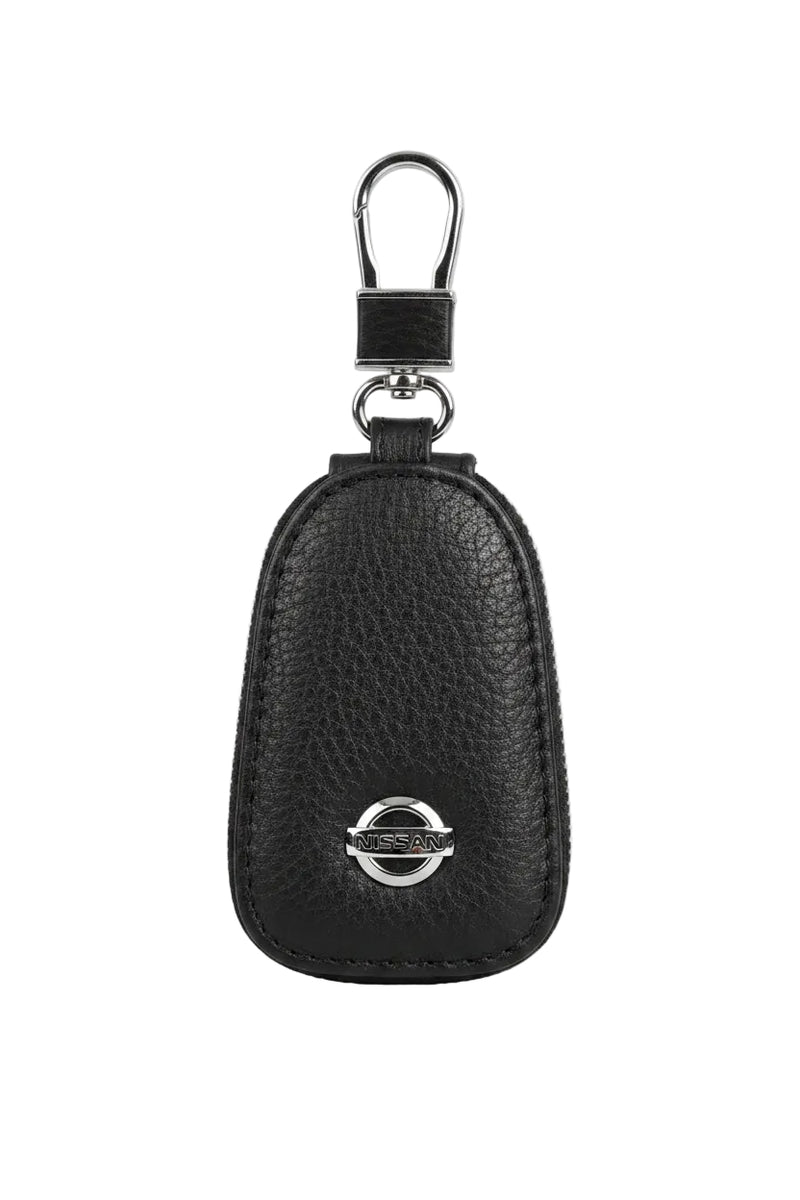 Nissan Leder-Schlüsseletui – Schwarz