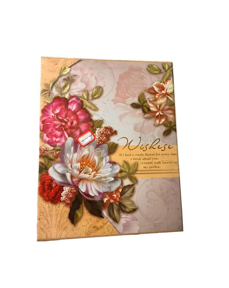 300 Photo Album Floral Wishes Greeting Card Box Murukali.com