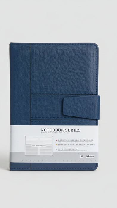 B5 Notebook -Sheet Black Leather Cover