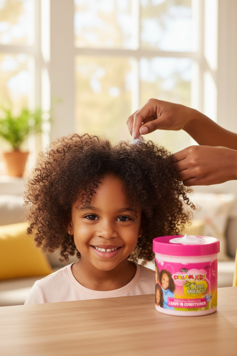 African Pride Dream Kids Olive Miracle Detangling, Leave-In Conditioner 429g