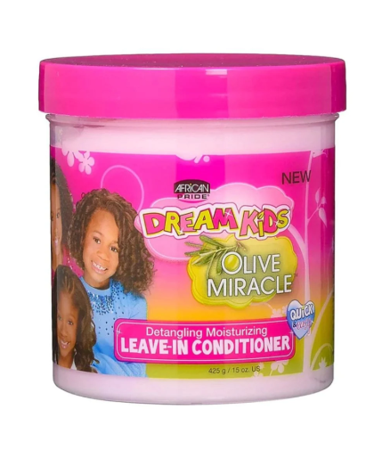African Pride Dream Kids Olive Miracle Detangling, Leave-In Conditioner 429g