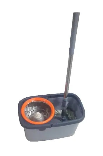 360° FLOOR MAGIC SPIN MOP BUCKET SET MICROFIBER ROTATING DRY murukali.com
