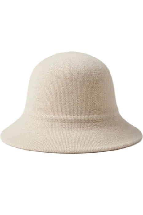 Chic Knit Bucket Hat - Beige