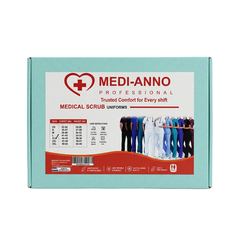 MEDI-ANNO Professional Medical Scrub Uniform 1pc
