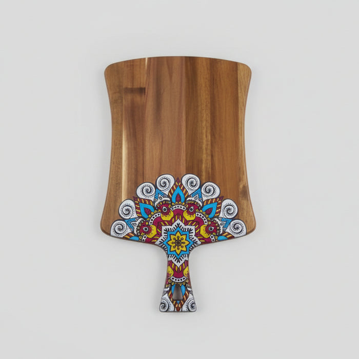 Artisanal Mandala Wooden Serving & Cutting Board