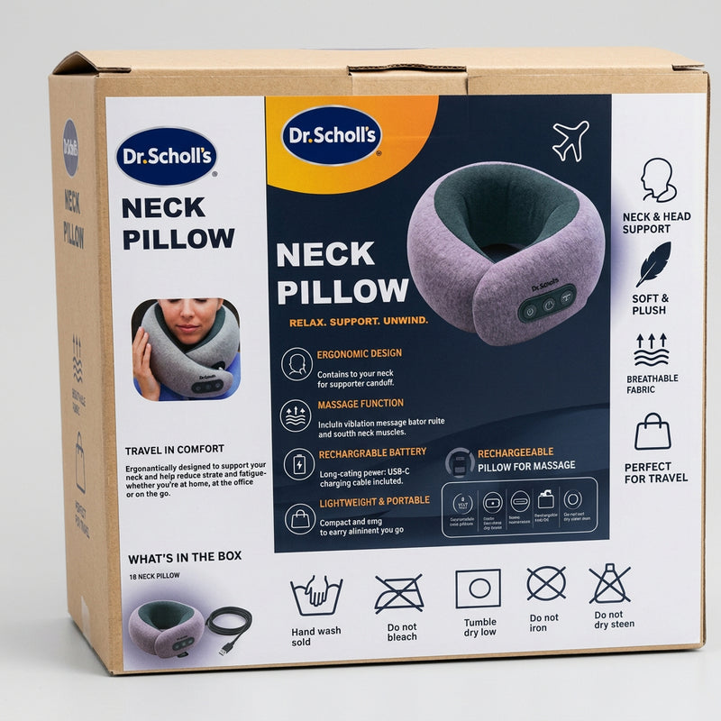 Dr. Scholl's Ergonomic Vibrating Massaging Neck Pillow