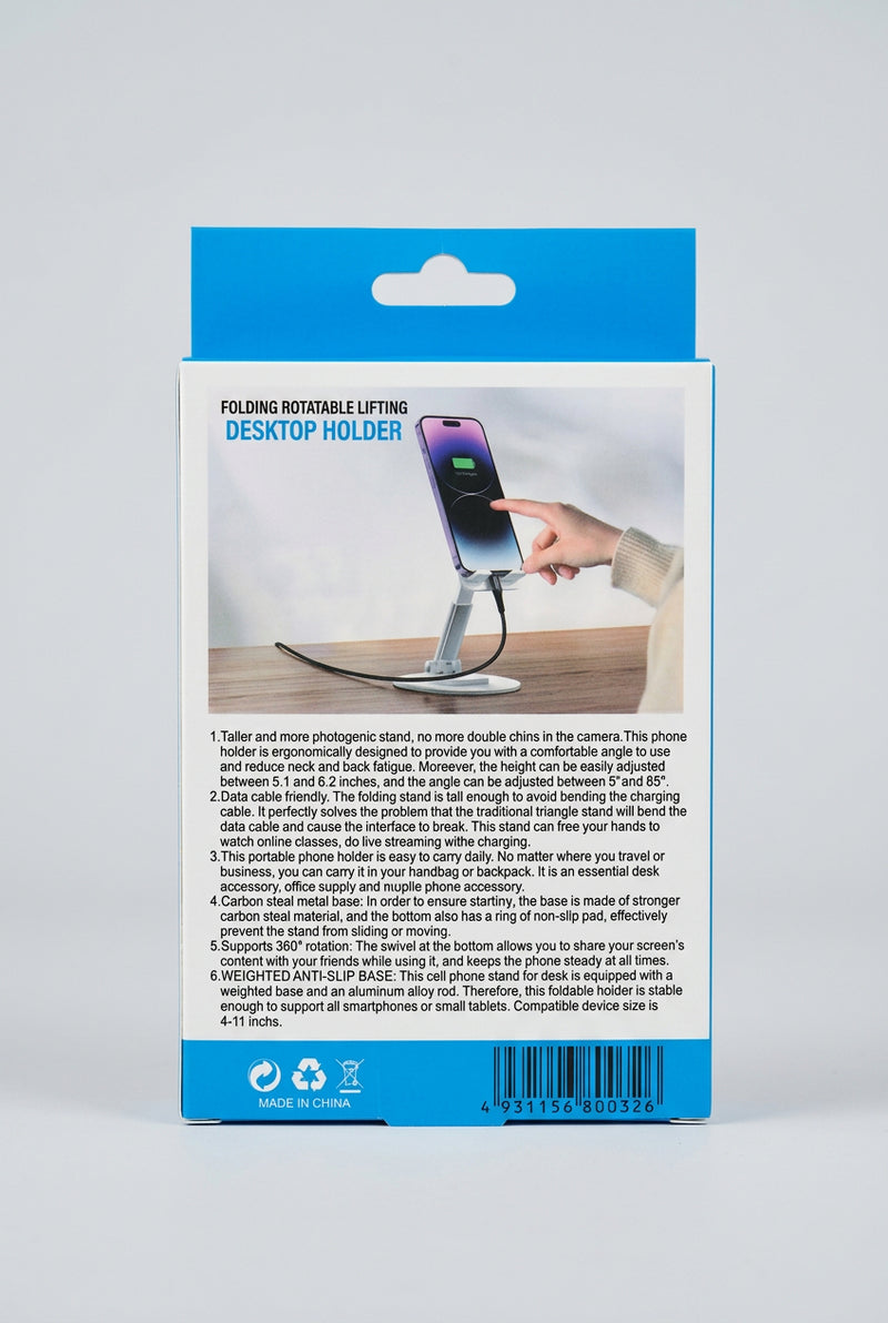 Folding Rotatable Lifting Desktop Holder