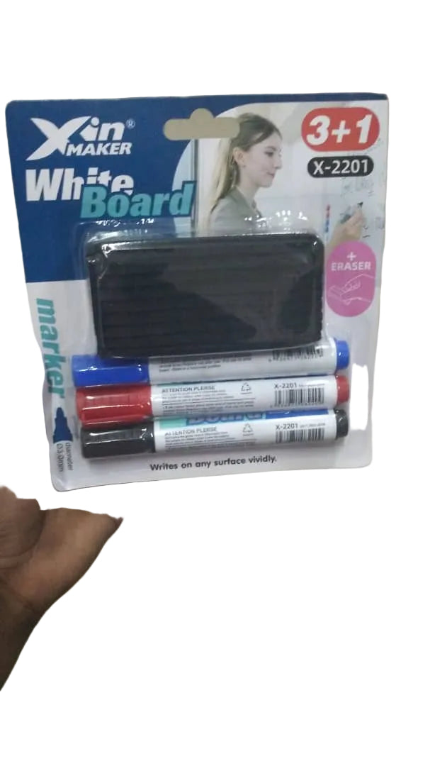 Colwave White Board Markers CL-502 with Duster