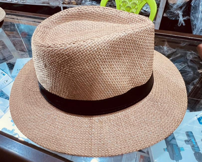 Classic Straw Fedora Hat
