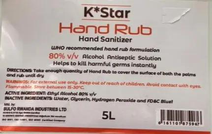 5-Liter KStar Hand Rub Hand Sanitizer Murukali.com
