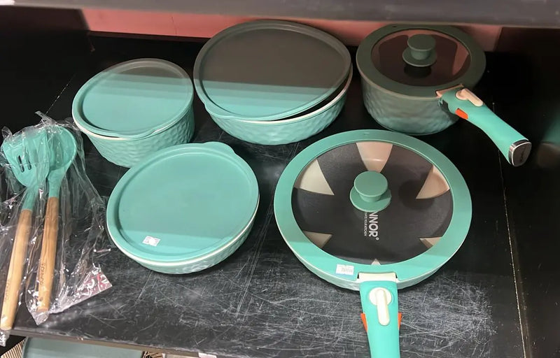 5-Piece Granite Cookware Set Pots Pans and Lids Murukali.com