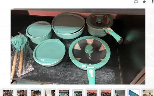 5-Piece Granite Cookware Set Pots Pans and Lids Murukali.com