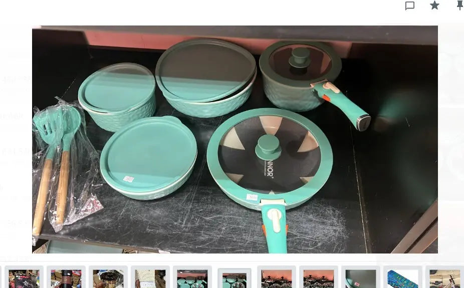 5-Piece Granite Cookware Set Pots Pans and Lids Murukali.com