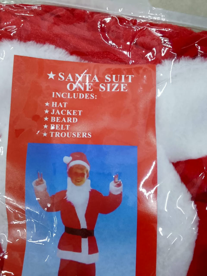 Christmas Santa Suit Costume Set/5 Pieces for Children Boys And Girls
