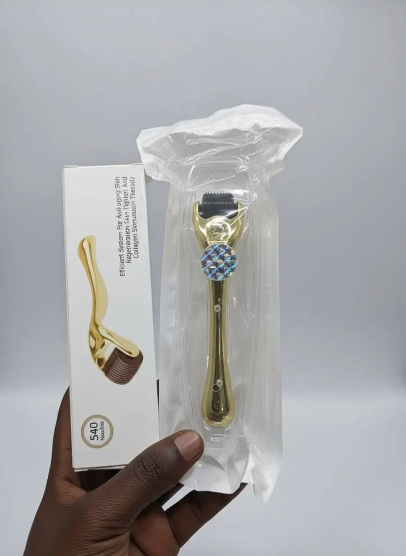 540 Titanium Microneedle Derma Roller – Skin Rejuvenation & Collagen Therapy Tool Murukali.com