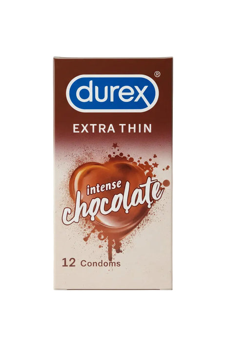 Durex Extra Thin Intense Chocolate Condoms 12 pieces