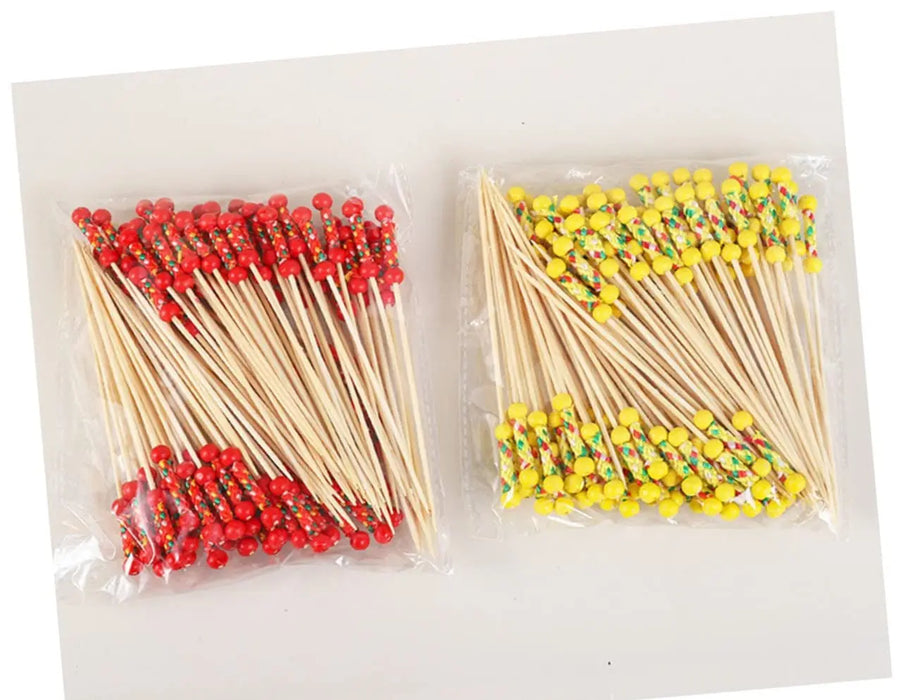 5Five Simply Smart Cocktail Picks – Decorative Bamboo Skewers 50 pcs